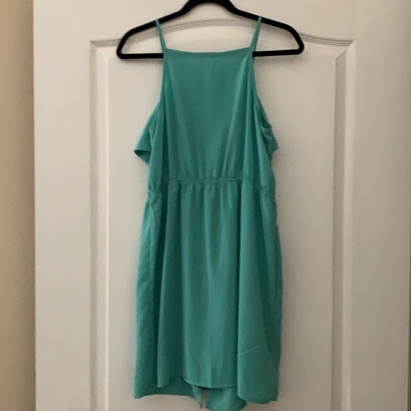 Turquoise Zip up Dress - Picture 2 of 5